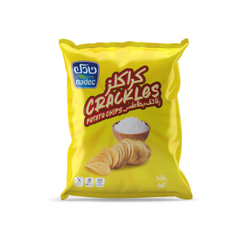 نادك كراكلز رقائق بطاطس بطعم الملح ٢١جرام