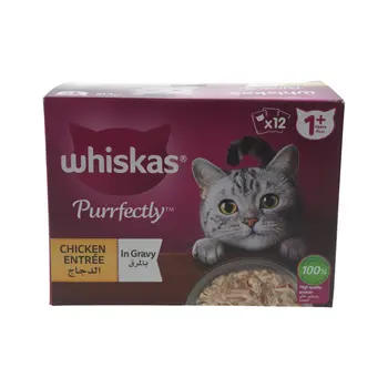 ويسكاس متكامل الدجاج 12×85جرام