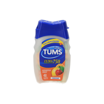 Tums Extra Assorted Fruit Antacid Tablets 48 pcs