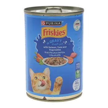 Friskies Salmon & Tuna Cat Food in Gravy 400g