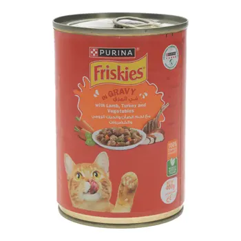Friskies Lamb & Turkey Cat Food with Gravy 400g
