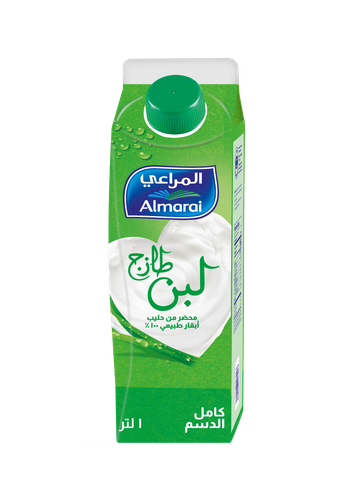المراعي لبن طازج كامل الدسم 1لتر