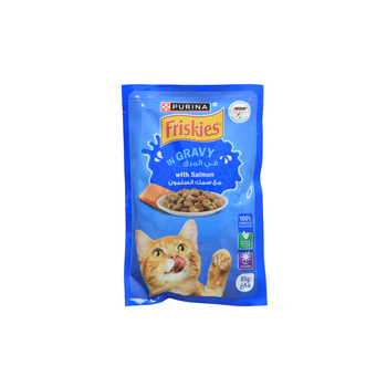 Purina Friskies Salmon Chunks Wet Cat Food 85g