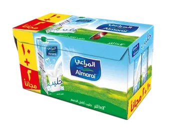 حليب المراعي خالي من الجلوتين سهل الفتح 1 لتر 10 + 2 مجانا