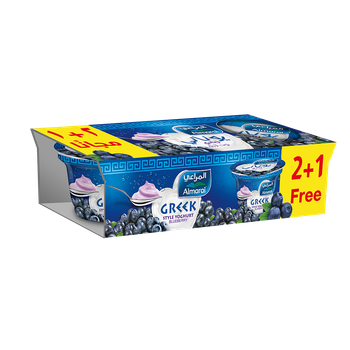 المراعي - زبادي بالطريقة اليونانية - توت أزرق 2 + 1150 جم