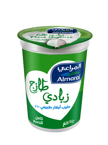 المراعي زبادي طازج كامل الدسم 500جرام