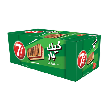 7 Days Strawberry Mini Cake Bars 12x25g