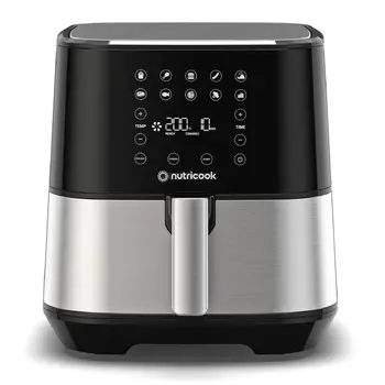 Nutricook 5.5L Air Fryer 1700W Steel/Black 1Piece