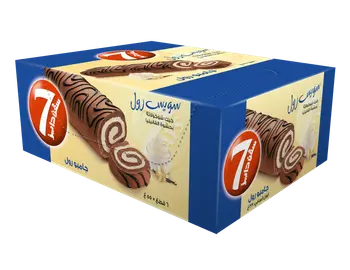 7 Days Jumbo Vanilla Swiss Roll 6x55g
