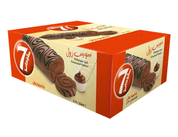 7 Days Jumbo Choco Swiss Roll 6x55g