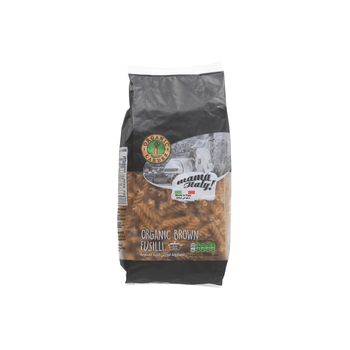 Organic Larder Whole Grain Brown Fusilli 500g