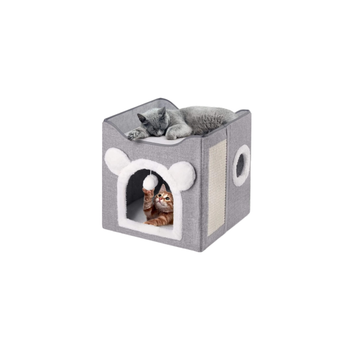 Seven Bird Bed And House With A Scratcher For Cats, Available In Multiple Colors 1Piece