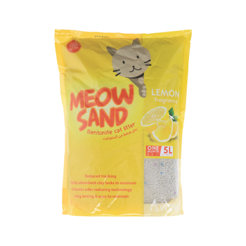Meow Sand Lemon Scented Cat Litter 5L