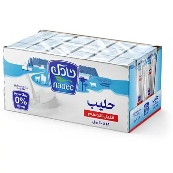 Nadec Low Fat Uht Milk 18x200Ml