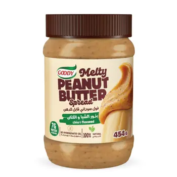 قودي زبدة فول سوداني طبيعية بذور شيا 454جرام