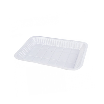 White Rectangular jilani Plates 50 Pieces