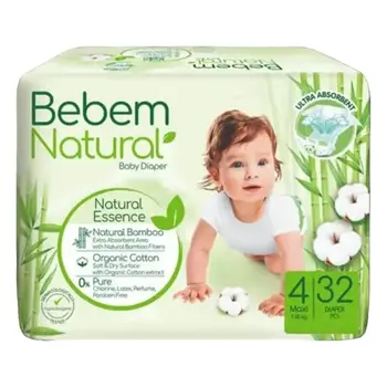 Bebem Natural Bamboo Diapers 32Pieces