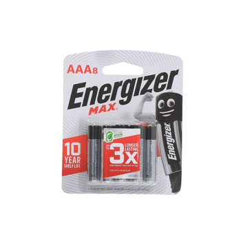 Energizer MAX Alkaline AAA Batteries 8 Pieces