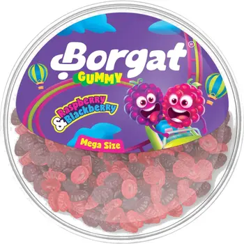 Borgat Gummy Raspberry Blackberry Tub 500g