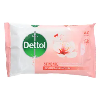 Dettol Skincare Antibacterial Skin Wipes 40 Pieces