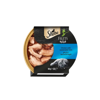 Sheba Chicken & Tuna Wet Cat Food 60g
