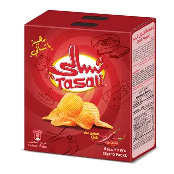 تسالي بنكهة الفلفل الحار 12×25جرام