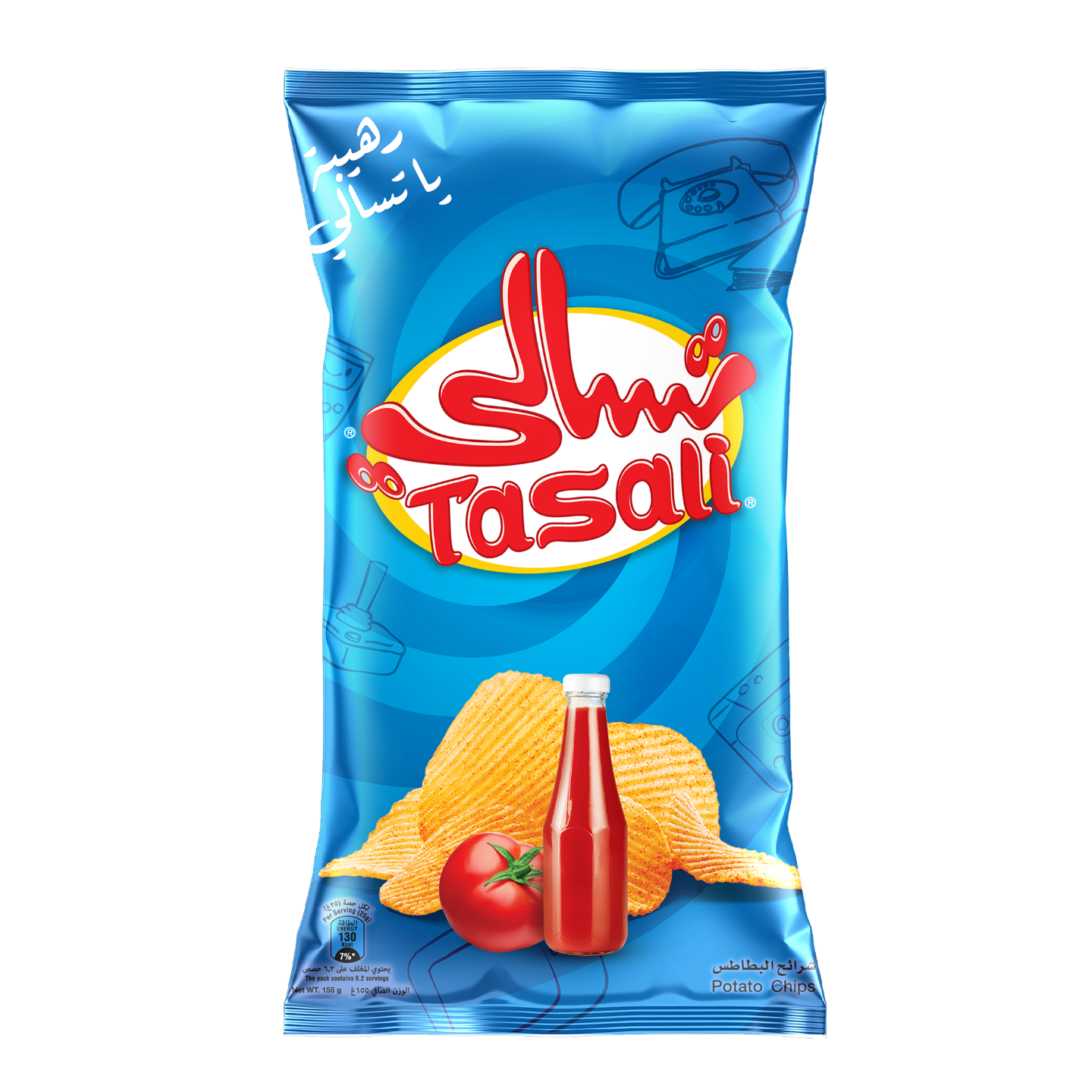 Tasali Ketchup Potato Chips 155g