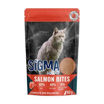 Sigma Cat Bites with Salmon 60g