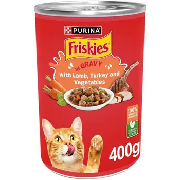 Friskies Lamb & Turkey Cat Food with Gravy 400g