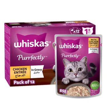Whiskas Purrfectly Chicken Entrée in Gravy 12x85g