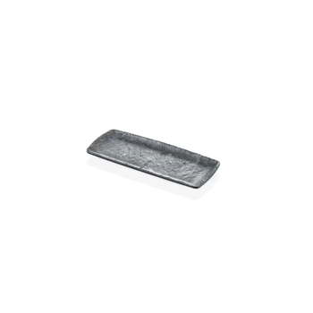 Kulsan-Polaris Rectangular Serving Platter Dark Grey 28.5  × 12 Cm 1Piece
