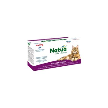 Natua Chicken & Shrimp Wet Cat Food 6x50g