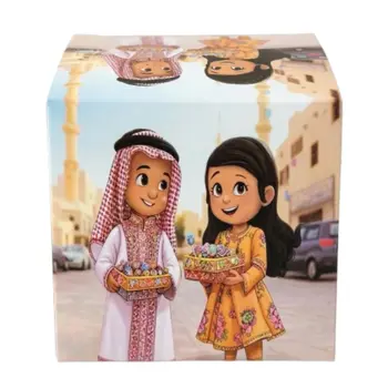 علبة حلويات للأطفال بتصميم تراثي 100جرام