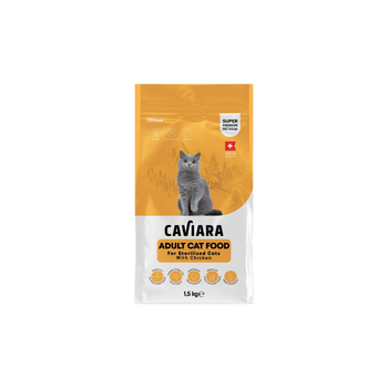 Klybeck Caviara Dry Food for Neutered Adult Cats with Chicken 1.5kg