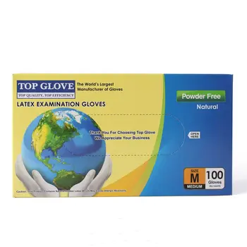 توب جلوفز قفازات لاتيكس ناعم متوسط - 1قطعة