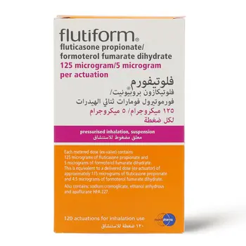 فلوتيفورم 5/125، لأعراض الأزمة التنفسية والربو - 1قطعة