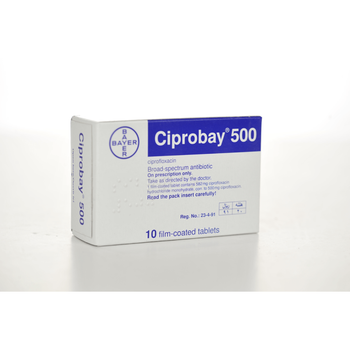 Ciprobay 500 Mg 10Tablets