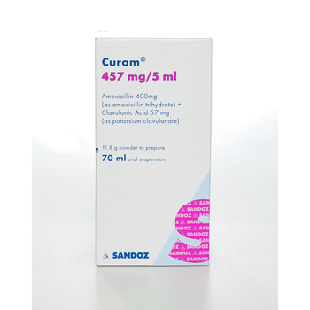 Curam 457 Mg Suspension 70Ml