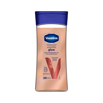 Vaseline Sunlit Shimmer Body Oil Vanilla Glow With Cocoa Butter 200Ml