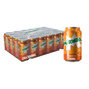 Mirinda Orange Flavored Drink 24x360ml