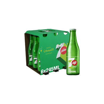 7Up Lemon & Lime Glass Pack 6x245ml