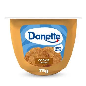Danette Cookie Pudding Dessert Creamy Cookie Custard Made with 80% Milk 75g