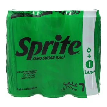 Sprite Zero Soft Drink Can 6×355Ml