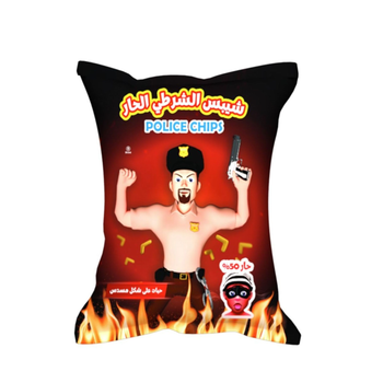 بوليس مان شيبس حار 50% 50جرام