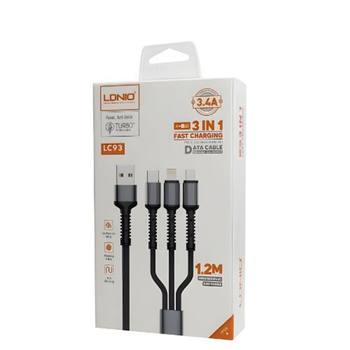 Ldnio Cable 3-In-1-Usb/Micro Iphone 1Piece