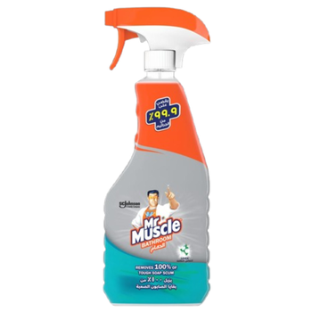 Mr Muscle Spray Bathroom Cleaner with New Powerful Soap Scum Remover Formula 500Ml