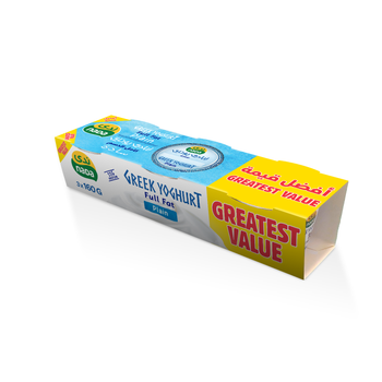 Greek Yogurt Plain Full Fat 3×160g