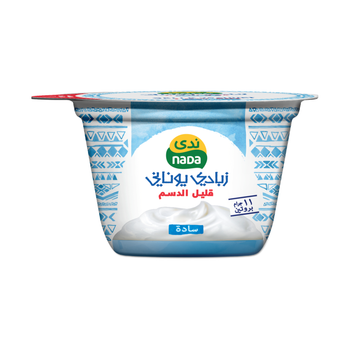 ندى زبادي يوناني سادة قليل الدسم 160جرام