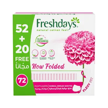 Freshdays Norm Singles Scented 52+20Free 72Pieces
