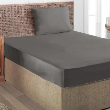 Alhabib Bed Sheet Set Grey Turkish Summer 1Piece